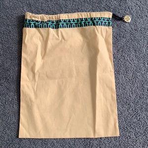 Tory Burch | Shoe Bag | Cream & Gold | Cinched